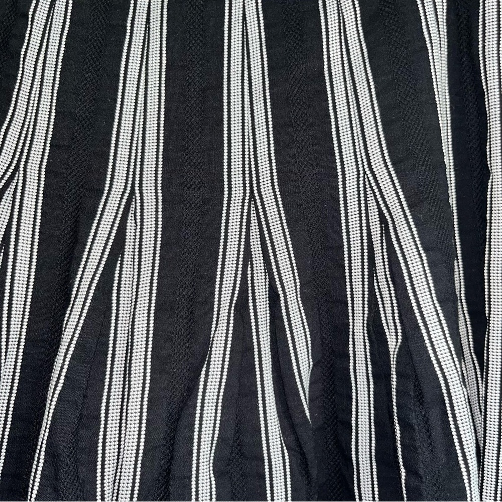 Talbots Black & White Mixed Stripe Midi Skirt - Picture 3 of 5